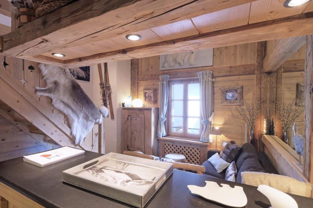 Duplex Chaleureux Au Coeur De Megeve 2 P Megève Exterior foto